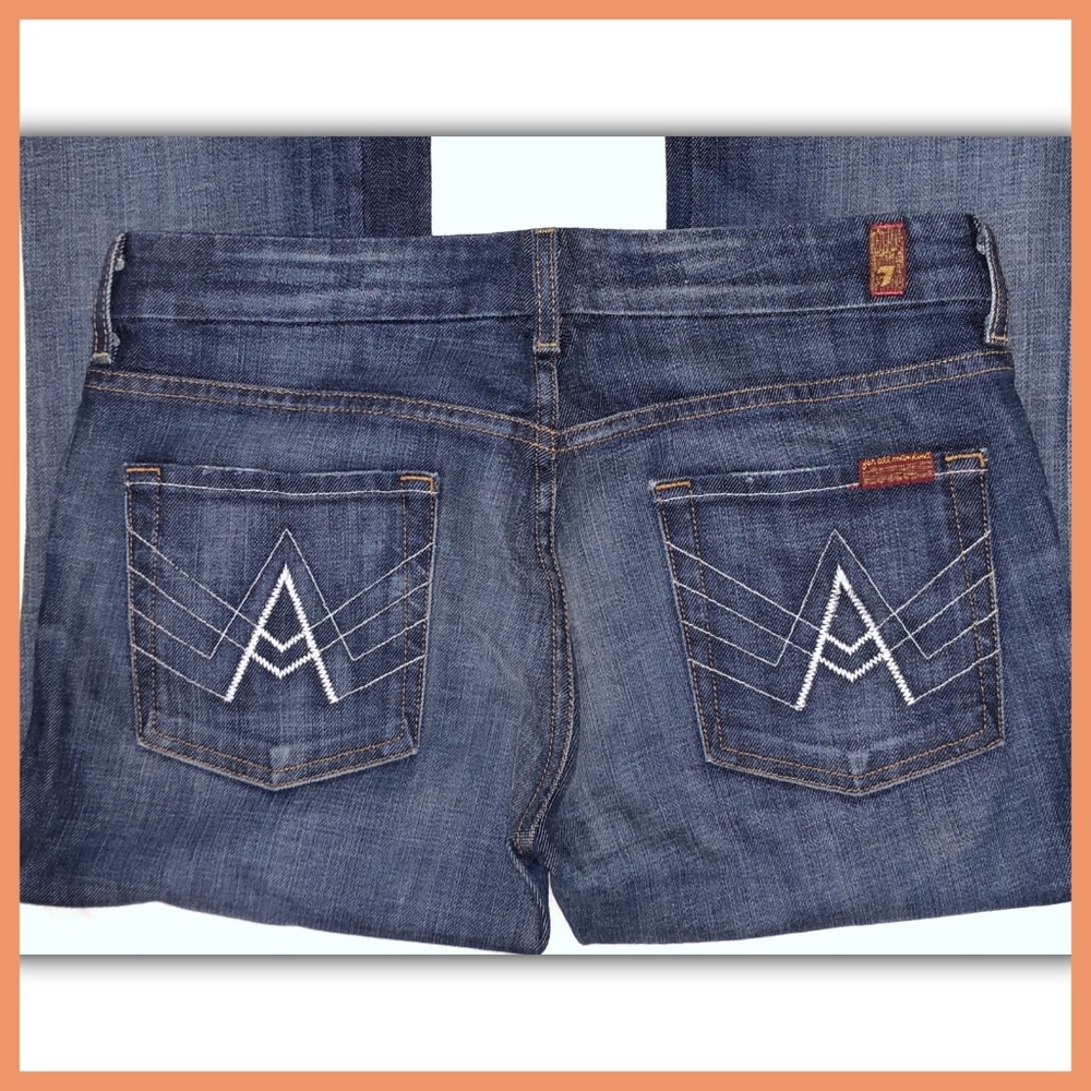 7 For All Mankind A Pocket Med. Wash Jeans Size 29